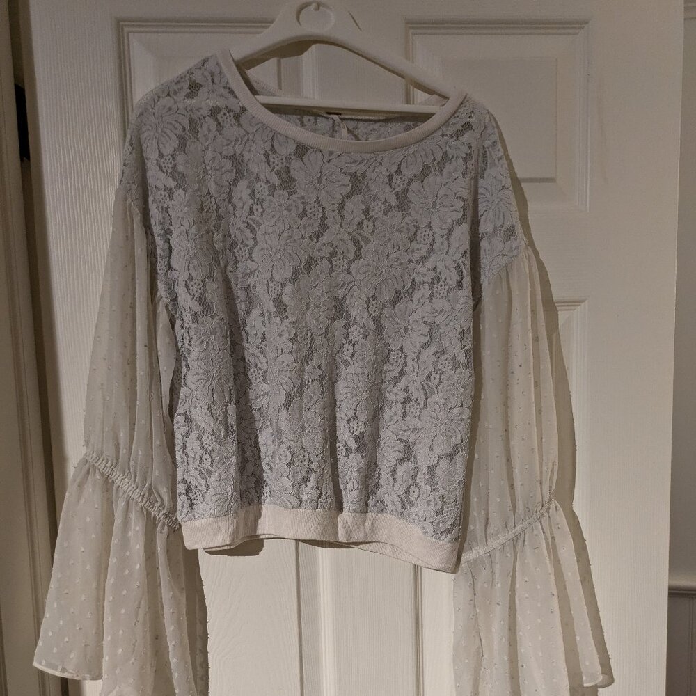 Free People Lace Boho Top